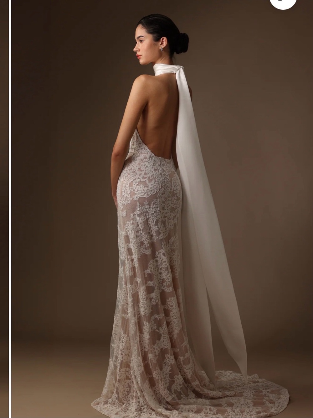 SAU LEE ANDREA LACE GOWN